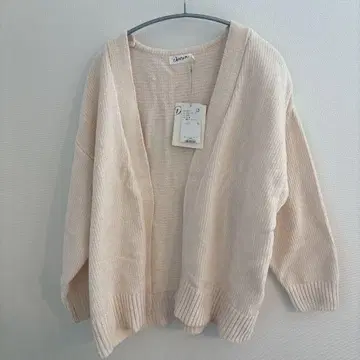 [ 미사용 새상품 ] 리브 오픈 프론트 가디건 2/M