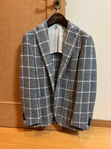 BEAMS F 빔즈 F 테일러드 자켓 그레이 46 윈도우 페인