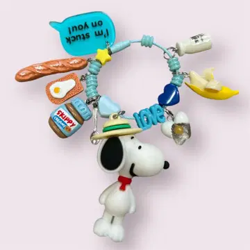 SNOOPY 찰랑찰랑 키링 아침밥