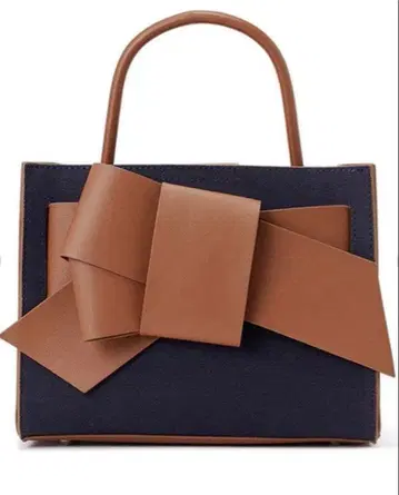 FRAY I.D 데님풍 리본 미들 백