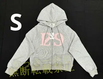 ILLIGO 129 로고 그레이 후드티 코튼 100% S 사이즈