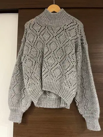 [ 새상품급 ] FREAK'S STORE 그레이 레이스 니트 사이즈 F