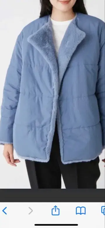 리버서블 블루 플리스 자켓 리버서블 새상품급