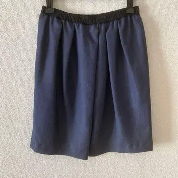 SHIPS 쉽스 턱 스커트 네이비 포멀 허리밴딩