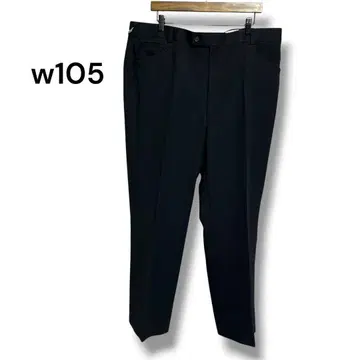 남성용 센터 프레스 슬랙스 팬츠 허리 105 블랙 포멀