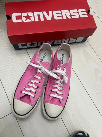 CONVERSE 핑크 로우컷 스니커즈