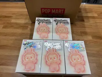 5개 세트 POP MART 정품 러브브 에너지 봉제 인형 키링