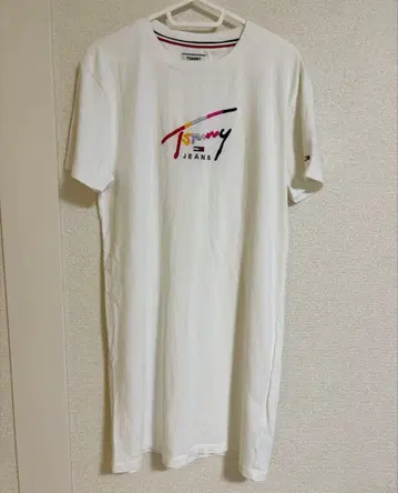 타미힐피거 로고 미니 T셔츠 원피스