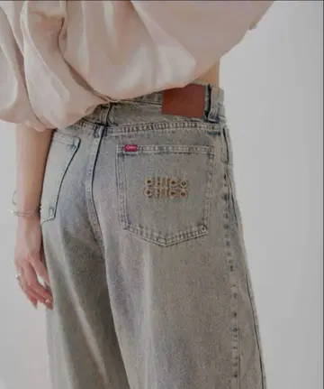 Chico 루즈 와이드 데님 S 사이즈