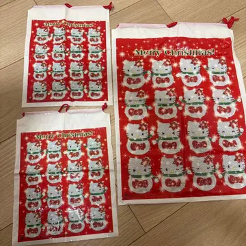 헬로키티 크리스마스 디자인 쇼핑백 2007년도판 레어품