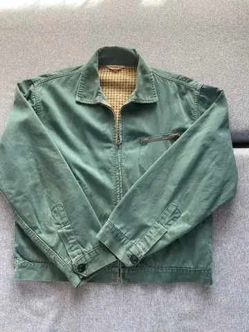 60's 레일 치프 워크 자켓 안감 담요