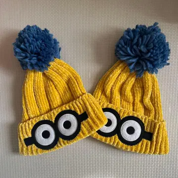 미니언 니트 모자 2개 세트