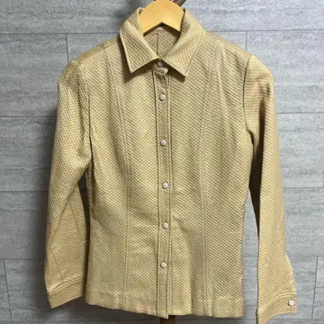 M-PREMIER 긴팔 셔츠 38 S 사이즈 상당 일본제 베이지