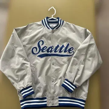 [ 새상품급 ] WEGO Seattle 바시티 자켓 M 그레이