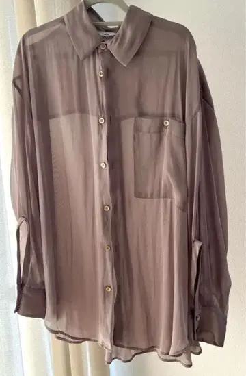 CLANE 샴브레이 루즈 셔츠 (베이지)