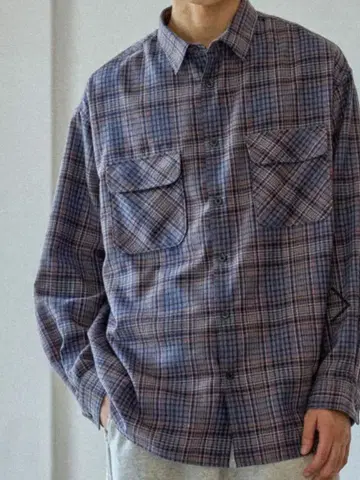 체크 플란넬 셔츠