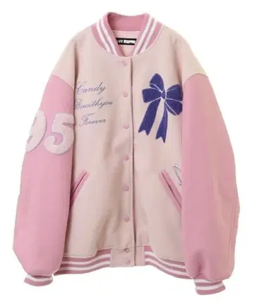 캔디 스트리퍼 바시티 자켓