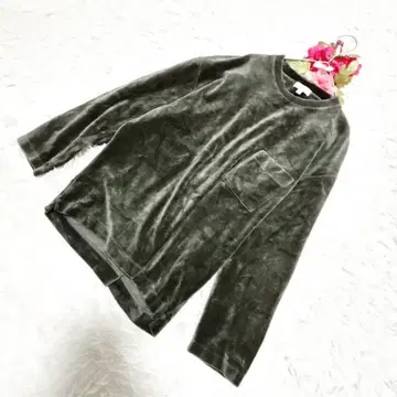 뷰티&유스 유나이티드 애로우즈 (S) 긴팔 티셔츠 카키