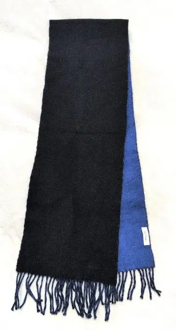 폴스미스 머플러 자수 로고 리버서블 네이비 x 블랙