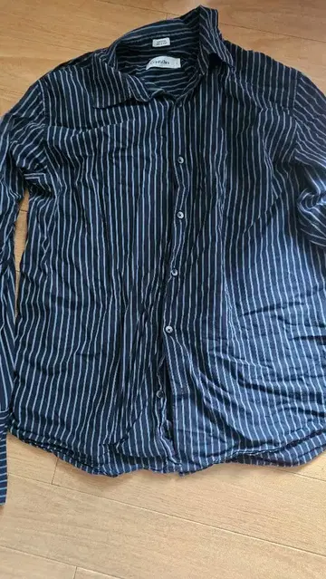 캘빈클라인 스트라이프 드레스 셔츠 L