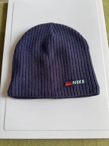 Nike 네이비 니트 모자 비니 리버서블