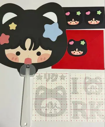 NCT WISH 반사 스티커 응원봉 스티커 리쿠 다님