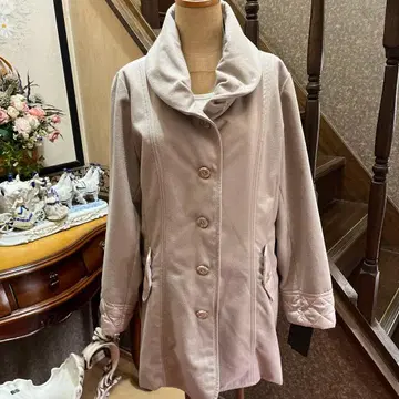 베이지 숄카라 코트