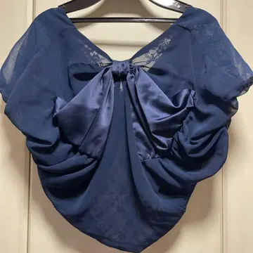 [미사용 새상품] 볼레로 결혼식 파티 겉옷 네이비 사이즈 2