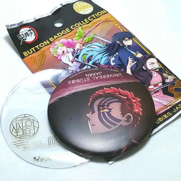 귀멸의 칼날 USJ 한정판 캔뱃지 아카자