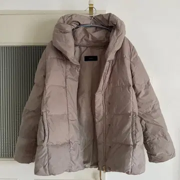 SHIPS 베이지 다운 자켓 후드 부착 38