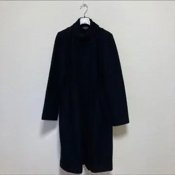 A.P.C 아페쎄 스탠드 카라 롱 코트 블랙