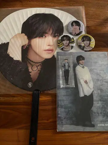 JO1 오히라 쇼세이 부채 클리어 파일 아크릴 스탠드 캔뱃지