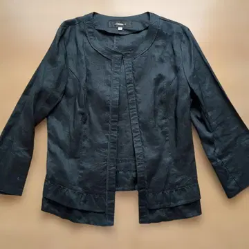 INTERVIEW 블랙 테일러드 자켓 9AR 린넨 100% 미사용