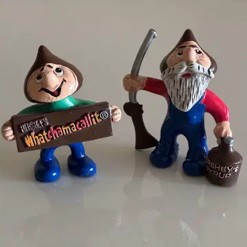 Hershey's 캐릭터 허쉬 피규어 약 6cm 2개