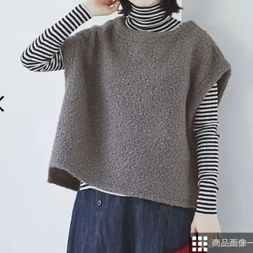 LUPILIEN (별주) 꼬불꼬불 부클레 소재 와이드 베스트