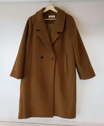 SLOBE IENA 더블 브레스트 코트 머스타드