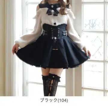 LIZLISA 레이스업 코르셋 라이크 치마바지