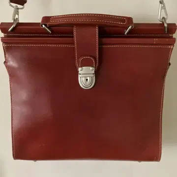 가죽 숄더백 빨간색
