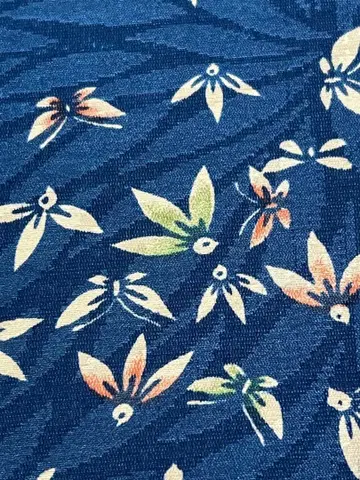 순수 실크 나비와 새 패턴 옷감