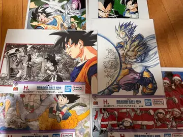 제일복권 드래곤볼 40thH상 클리어 포스터 6장 세트