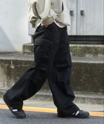 와이드 카고 팬츠 L