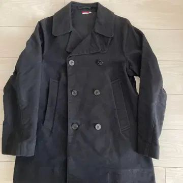 Kempel 블랙 피 코트 44