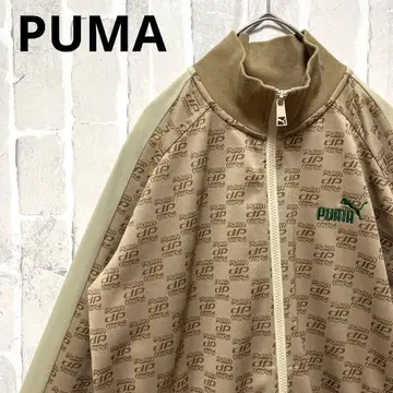 푸마 저리 트랙 자켓 M 모노그램 베이지 자수