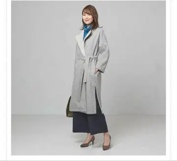 closet story 그레이 롱 코트 벨트 포함
