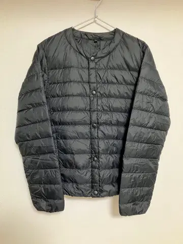 [ USED ] 무인양품 노카라 다운 자켓 블랙 S 클리닝 완료