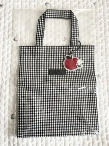 새상품 파밀리아 토트백 깅엄 체크