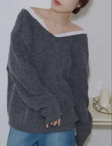 DISCOAT [ umm. ] 레이스 사용 2WAY 풀오버