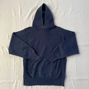 90s USA 챔피온 리버스 위브 후드티 무지 네이비