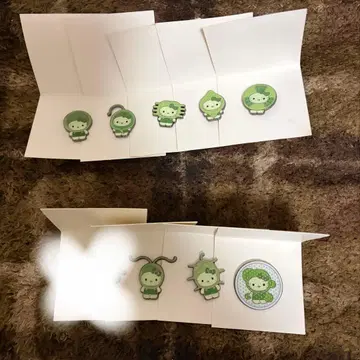 오사카 간사이 만박 일본관 모 키티 핀 배지 세트 8개