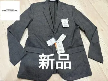 새상품 URBAN SQUARE 그레이 체크 테일러드 자켓 L 사이즈
